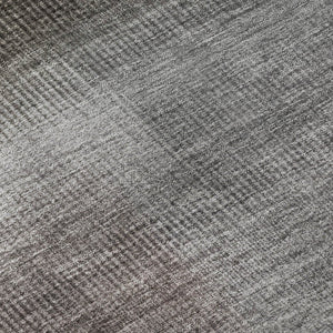 HomeRoots 8' Brown Copper and Gray Striped Round Rug - Washable, UV-Protected, Durable with Non-Slip Backing 699595