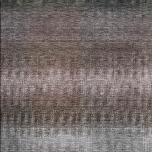 HomeRoots 10' X 14' Stylish Brown Copper & Gray Striped Washable Area Rug with UV Protection for Homes 699598