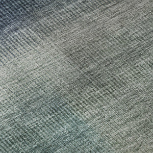 HomeRoots 8' Stylish Washable Round Rug in Blue, Copper & Gray Stripes - UV Protected, Non-Slip & Durable Design 699601