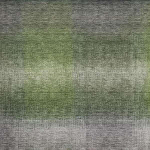 HomeRoots 5' X 8' Striped Washable Area Rug in Olive Green, Purple & Gray - UV Protected for Durability & Style 699606