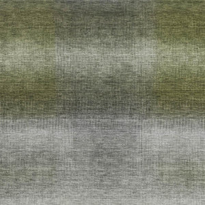 HomeRoots 8' X 10' Stylish Pewter Green & Silver Striped Washable Area Rug with UV Protection for Homes 699614
