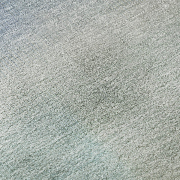 HomeRoots 9' X 12' Sky Blue, Peach & Lilac Striped Area Rug - Washable, UV-Protected, Perfect for Any Space! 699621