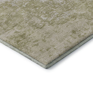 HomeRoots 5' X 8' Beige and Ivory Abstract Area Rug - Washable, UV-Protected, Durable for High-Traffic Rooms 699636