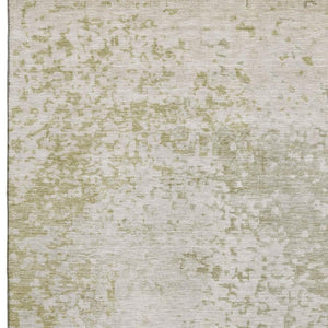 HomeRoots 10' X 14' Beige and Ivory Abstract Washable Area Rug - Durable, Stylish, UV Protected for Family Homes 699640