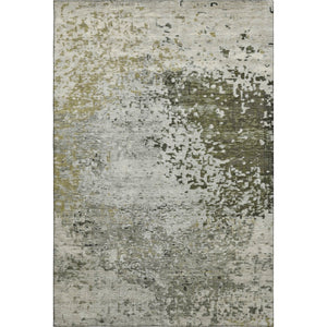 HomeRoots 8' X 10' Graphite Green & Ivory Stain-Resistant Area Rug with UV Protection for Busy Homes 699656