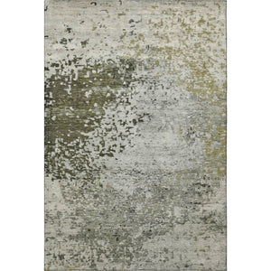 HomeRoots 8' X 10' Graphite Green & Ivory Stain-Resistant Area Rug with UV Protection for Busy Homes 699656