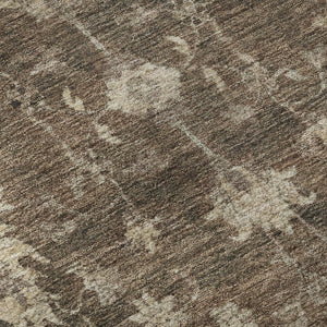 HomeRoots 8' X 10' Brown And Beige Oriental Area Rug - Washable, UV-Protected, Stain-Resistant Beauty for Homes 699714