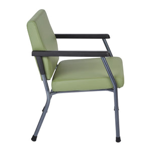 OSP Home Furnishings Bariatric Guest Chair with Reinforced Metal Frame and Plush Padded Seat for Medical Use BC9602-R106