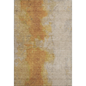 HomeRoots 10' Copper and Beige Abstract Area Rug - Washable, UV Protected, Ideal for Busy Homes & Modern Decor 699806