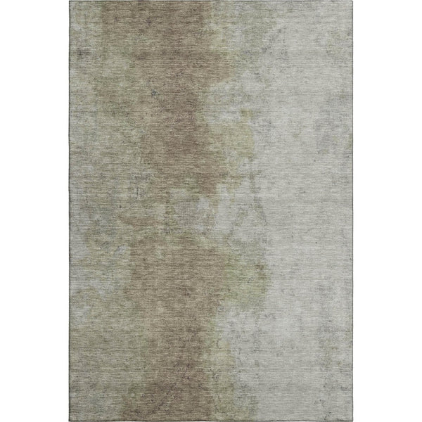 HomeRoots 5' X 8' Stylish Taupe and Beige Abstract Area Rug - Durable, Washable, UV-Protected for Homes 699814