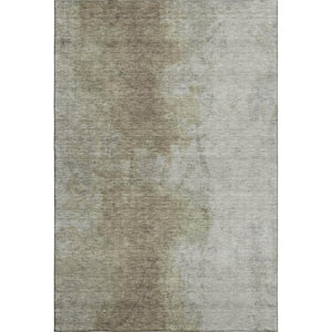 HomeRoots 8' X 10' Taupe & Beige Abstract Washable Area Rug with UV Protection for Modern Homes & Durability 699816