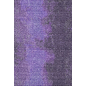 HomeRoots 5' X 8' Eggplant Purple Abstract Area Rug - Durable, Stain Resistant, UV Protected, Easy Care Design 699826