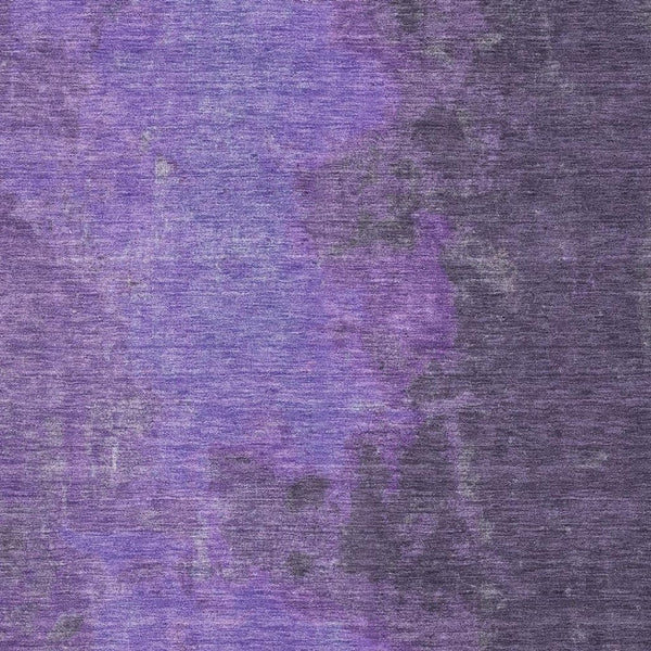 HomeRoots 5' X 8' Eggplant Purple Abstract Area Rug - Durable, Stain Resistant, UV Protected, Easy Care Design 699826