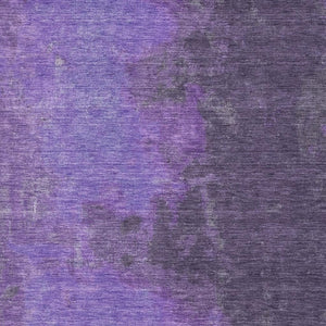 HomeRoots 8' X 10' Eggplant & Purple Abstract Area Rug - Washable, UV-Resistant, Perfect for Busy Homes! 699828