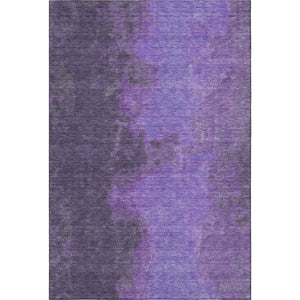 HomeRoots 8' X 10' Eggplant & Purple Abstract Area Rug - Washable, UV-Resistant, Perfect for Busy Homes! 699828