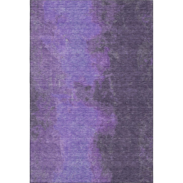 HomeRoots 10' X 14' Eggplant & Purple Abstract Washable Area Rug - Stylish, Durable, UV-Protected Decor Piece 699830
