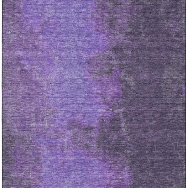 HomeRoots 10' X 14' Eggplant & Purple Abstract Washable Area Rug - Stylish, Durable, UV-Protected Decor Piece 699830