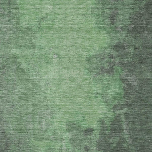 HomeRoots 8' X 10' Fern Green & Sage Abstract Washable Area Rug - Stain Resistant, UV Protected & Stylish 699834