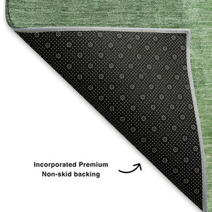 HomeRoots 10' X 14' Fern Green & Sage Abstract Area Rug – Washable, UV Protected, Stylish & Stain Resistant! 699836