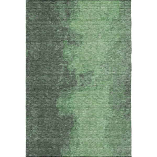 HomeRoots 10' X 14' Fern Green & Sage Abstract Area Rug – Washable, UV Protected, Stylish & Stain Resistant! 699836
