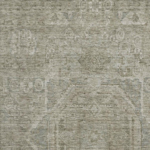 HomeRoots 9' X 12' Gray and Silver Oriental Area Rug – Washable, Stain Resistant & UV Protected for Homes 699866