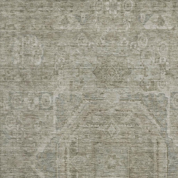 HomeRoots 9' X 12' Gray and Silver Oriental Area Rug – Washable, Stain Resistant & UV Protected for Homes 699866