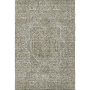 HomeRoots 9' X 12' Gray and Silver Oriental Area Rug – Washable, Stain Resistant & UV Protected for Homes 699866