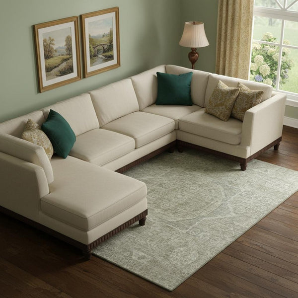 HomeRoots 10' X 14' Gray and Silver Oriental Washable Area Rug - Elegant, Durable, UV-Protected for Busy Homes 699867