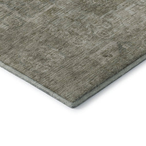 HomeRoots 10' X 14' Gray and Silver Oriental Washable Area Rug - Elegant, Durable, UV-Protected for Busy Homes 699867