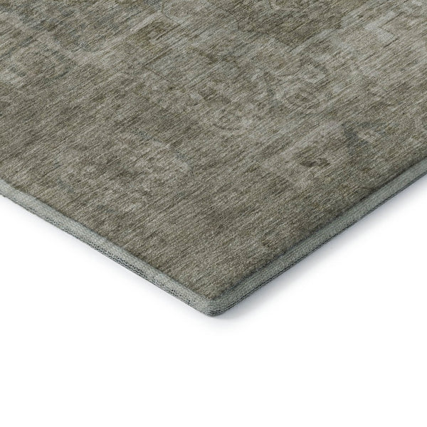 HomeRoots 10' X 14' Gray and Silver Oriental Washable Area Rug - Elegant, Durable, UV-Protected for Busy Homes 699867