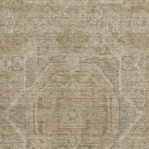 HomeRoots 8' X 10' Tan And Beige Oriental Area Rug - Washable, UV-Protected, Family-Friendly & Stylish Decor 699889
