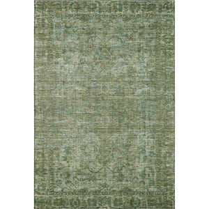 HomeRoots 10' Olive Green & Fern Green Oriental Area Rug - Washable, UV-Protected, Stain-Resistant Elegance 699909