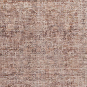 HomeRoots 5' X 8' Oriental Area Rug in Rust & Beige - Washable, UV Protected, Stain Resistant for Easy Care 699911
