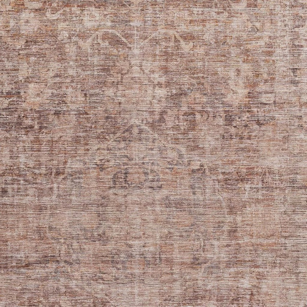 HomeRoots 5' X 8' Oriental Area Rug in Rust & Beige - Washable, UV Protected, Stain Resistant for Easy Care 699911