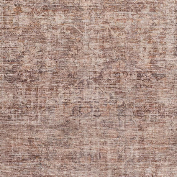 HomeRoots 9' X 12' Elegant Rust and Beige Oriental Area Rug – UV Protected, Washable, Stain-Resistant Design 699914