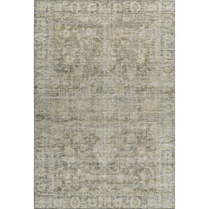 HomeRoots 10' X 14' Pewter & Silver Oriental Area Rug - Washable, Stain-Resistant, UV-Protected for Style! 699921