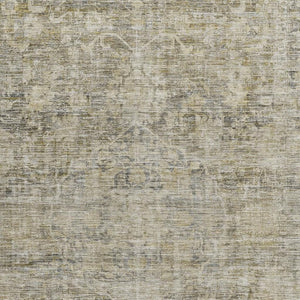 HomeRoots 10' X 14' Pewter & Silver Oriental Area Rug - Washable, Stain-Resistant, UV-Protected for Style! 699921