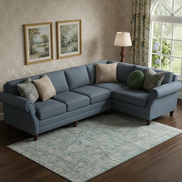 HomeRoots 9' X 12' Teal & Beige Oriental Washable Area Rug - UV Protected, Stain Resistant & Non-Slip Design 699926