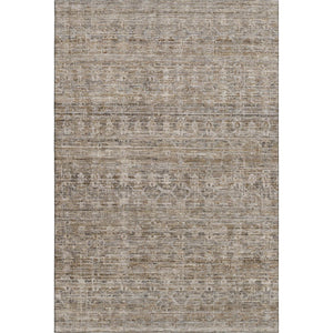 HomeRoots 9' X 12' Brown and Beige Striped Area Rug - Washable, UV Protected, Durable for Indoor & Outdoor Use 699956