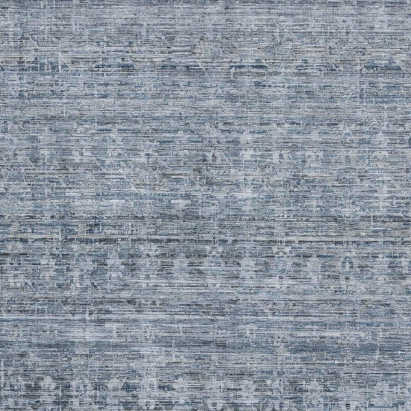 HomeRoots 5' X 8' Coastal-Inspired Blue and Gray Striped Washable Area Rug with UV Protection & Durability 699959