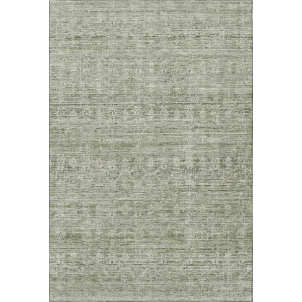 HomeRoots 8' X 10' Sage and Beige Striped Area Rug – UV Protected, Stain Resistant, Perfect for Busy Homes! 699973