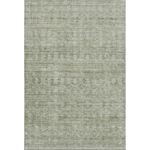 HomeRoots 9' X 12' Sage and Beige Striped Area Rug - Washable, UV-Protected, Non-Slip, Stylish & Durable 699974