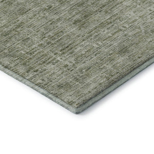 HomeRoots 9' X 12' Sage and Beige Striped Area Rug - Washable, UV-Protected, Non-Slip, Stylish & Durable 699974