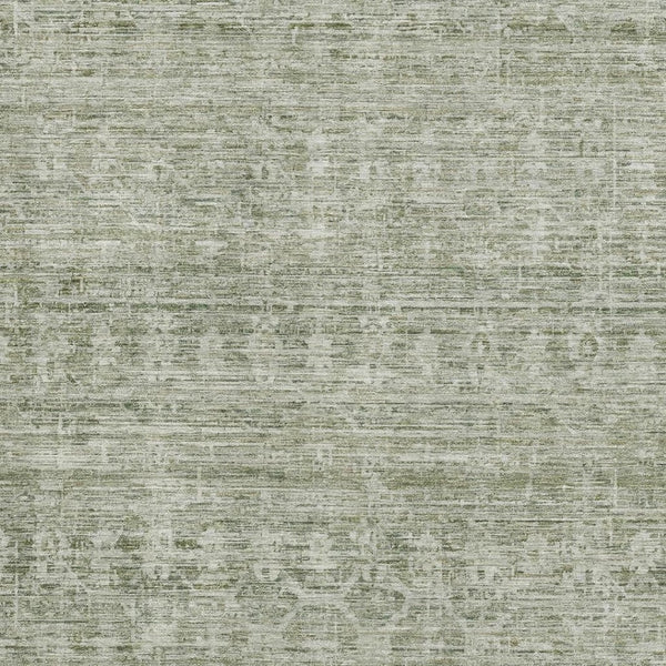 HomeRoots 9' X 12' Sage and Beige Striped Area Rug - Washable, UV-Protected, Non-Slip, Stylish & Durable 699974