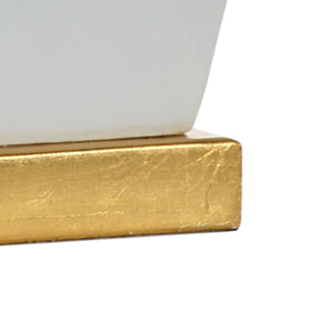 Chelsea House Peacock Hand‑Painted Ceramic Lamp With Gold Leaf Feather Motif — Slim 33" Accent Light For Narrow Spaces 69998