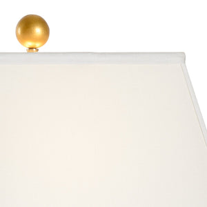 Chelsea House Peacock Hand‑Painted Ceramic Lamp With Gold Leaf Feather Motif — Slim 33" Accent Light For Narrow Spaces 69998