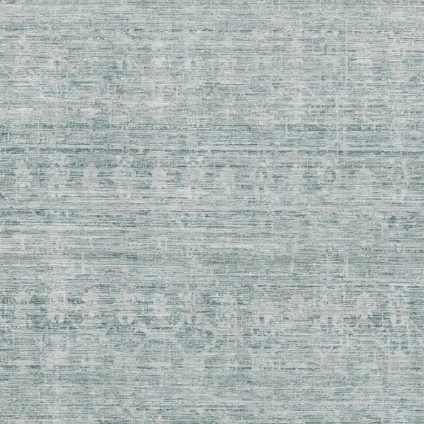 HomeRoots 5' X 8' Turquoise and Ivory Striped Washable Area Rug - UV Protected, Stylish, and Easy to Clean! 699983