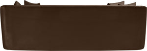 Meridian Furniture Alder Curved Velvet Three Seat Sofa with Solid Wood Frame for Modern Living Rooms Brown 699Brown-S