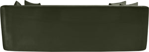 Meridian Furniture Alder Curved Velvet Three Seat Sofa with Solid Wood Frame for Modern Living Rooms Green 699Green-S