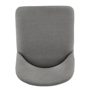 Marquis Glam Dining Chair Set with Gold Metal Frame and Linen Upholstered Seat